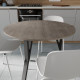 Стол круглый MARSI 3 870-3 Ferrum-decor 750x870x870 Белый металл ДСП Дуб Кремона Канолло 16 мм (FRD-107517) - фото 3