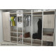 Шафа Гардероб Уні секція 1 серії Конект Ferrum-decor 220x60x50 см Білий метал ДСП Дуб Сан-Марино 32 мм (FRD-106877) - фото 4