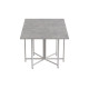 Стол раскладной трансформер книжка Морис 3 Ferrum-decor 75x130x90 Белый металл ДСП Бетон 16 мм (FRD-107417) - фото 8