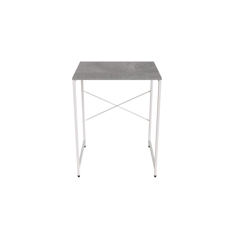Стеллаж полка Бафрум 401 Ferrum-decor для стиральной машины 90x70,5x60,5 Белый металл ДСП Бетон 16 мм (FRD-107357)