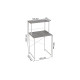 Стеллаж полка Бафрум 402 Ferrum-decor для стиральной машины 133,5x70,5x60,5 Белый металл ДСП Бетон 16 мм (FRD-107367) - фото 5