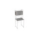 Стеллаж полка Бафрум 404 Ferrum-decor для стиральной машины 178x70,5x60,5 Белый металл ДСП Бетон 16 мм (FRD-107387) - фото 6