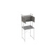 Стеллаж полка Бафрум 404 Ferrum-decor для стиральной машины 178x70,5x60,5 Белый металл ДСП Бетон 16 мм (FRD-107387) - фото 4