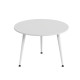Стол журнальный круглый OPTIMA 1 ноги на конус Ferrum-decor 450x670x670 Белый металл ДСП Белый 16 мм (FRD-107467) - фото 5