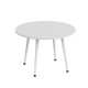 Стол журнальный круглый OPTIMA 2 ноги на конус Ferrum-decor 450x670x670 Белый металл ДСП Белый 16 мм (FRD-107477) - фото 5