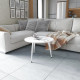 Стол журнальный круглый OPTIMA 1 ноги на конус Ferrum-decor 450x670x670 Белый металл ДСП Белый 16 мм (FRD-107467) - фото 1