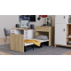 Ліжко трансформер комод ASCET 3 Ferrum-decor 920x2000x700 Чорний метал ДСП Дуб Сонома 16 мм (FRD-107337) - фото 4