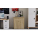 Ліжко трансформер комод ASCET 3 Ferrum-decor 920x2000x700 Чорний метал ДСП Дуб Сонома 16 мм (FRD-107337) - фото 2