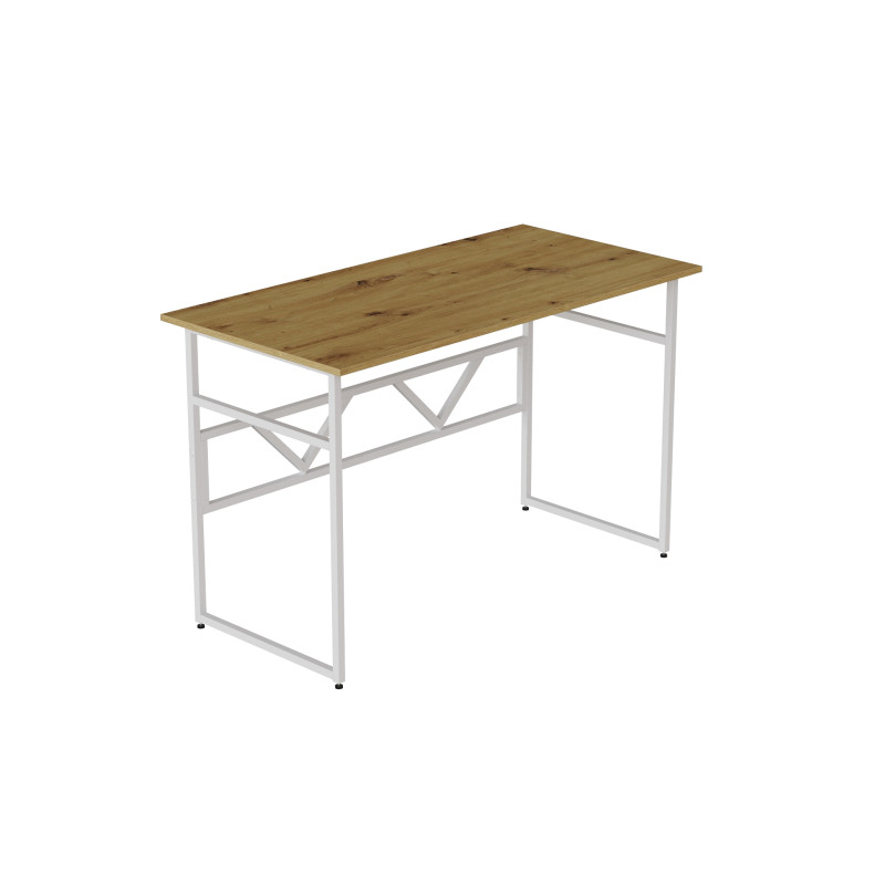 Компьютерный стол Ferrum-decor Раян 75x120x70 белый ДСП Дуб Артизан 16мм (FRD-107077)
