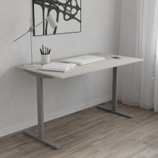 Стол письменный Space Ferrum-decor 750x1000x600 Серый металл ДСП Кашемир 16 мм (FRD-107847)