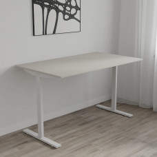 Стол письменный Space Ferrum-decor 750x1200x700 Белый металл ДСП Кашемир 16 мм (FRD-107947)