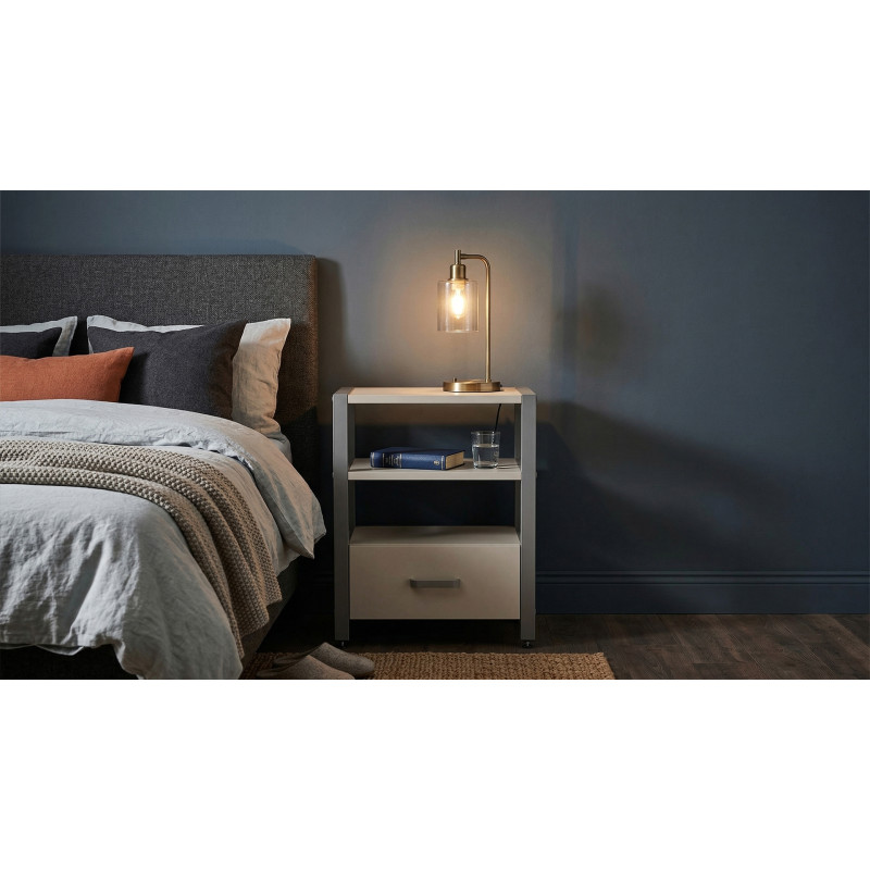Тумба універсальна Ferrum-decor Вів'єн 1/1 50x41x40 сірий ДСП Кашемір 16 мм (FRD-107817)