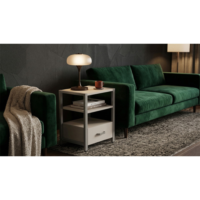 Тумба універсальна Ferrum-decor Вів'єн 1/1 50x41x40 сірий ДСП Кашемір 16 мм (FRD-107817) - фото 