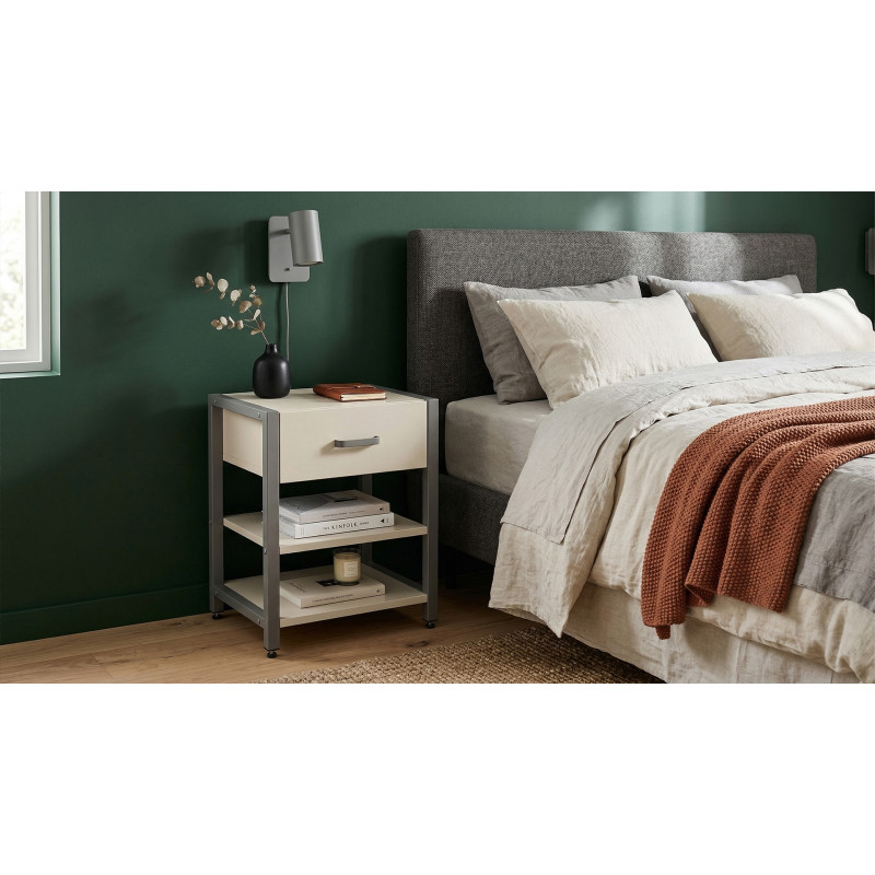 Тумба універсальна Ferrum-decor Вів'єн 1/2 50x41x40 сірий ДСП Кашемір 16 мм (FRD-107787)