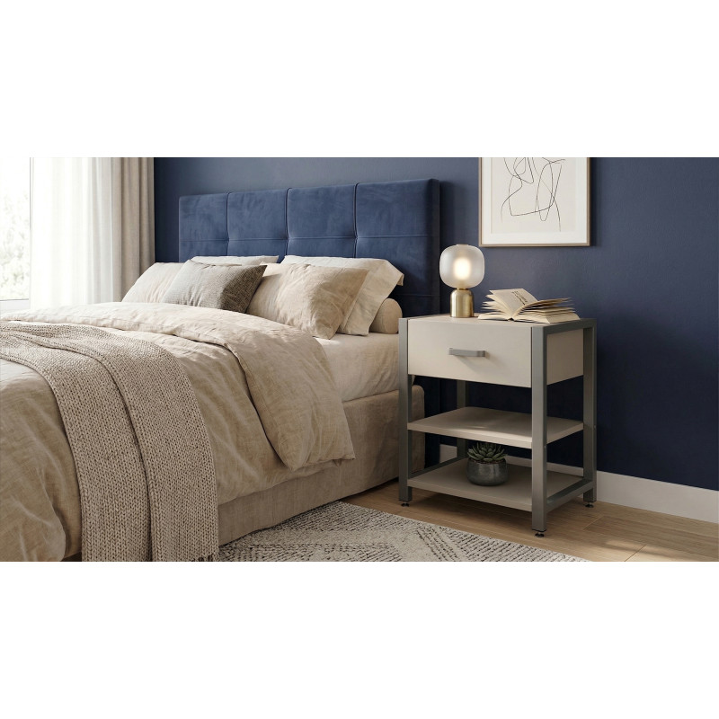 Тумба універсальна Ferrum-decor Вів'єн 1/2 50x41x40 сірий ДСП Кашемір 16 мм (FRD-107787)