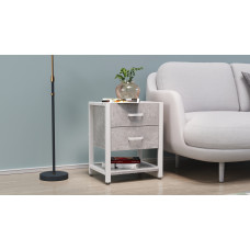 Тумба універсальна Ferrum-decor Вів'єн 2/1 50x41x40 білий ДСП Бетон 16 мм (FRD-106927)