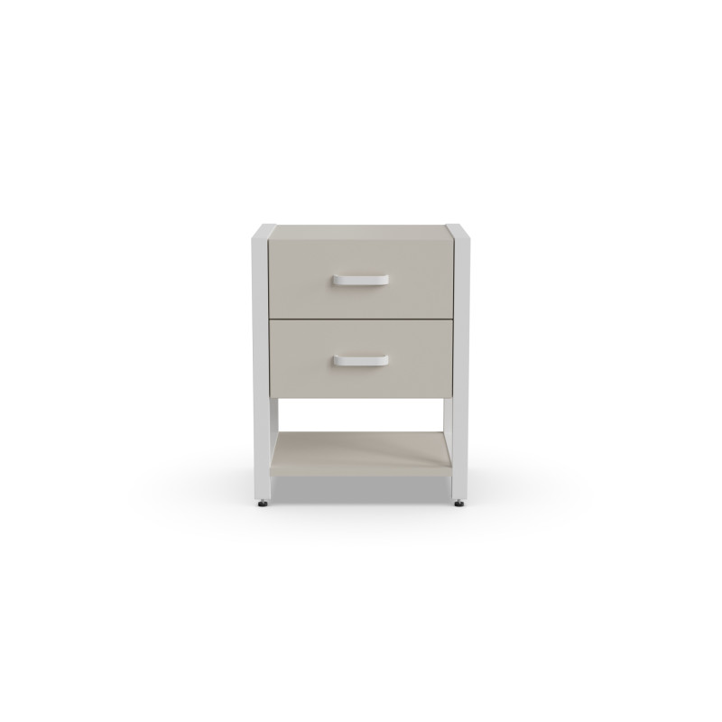 Тумба універсальна Ferrum-decor Вів'єн 2/1 50x41x40 білий ДСП Кашемір 16 мм (FRD-107797)