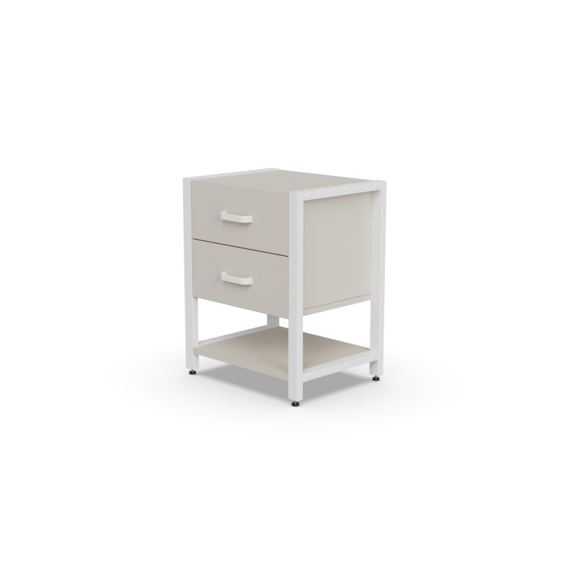 Тумба універсальна Ferrum-decor Вів'єн 2/1 50x41x40 білий ДСП Кашемір 16 мм (FRD-107797)