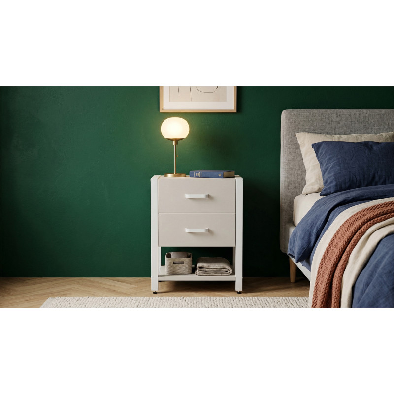 Тумба універсальна Ferrum-decor Вів'єн 2/1 50x41x40 білий ДСП Кашемір 16 мм (FRD-107797)