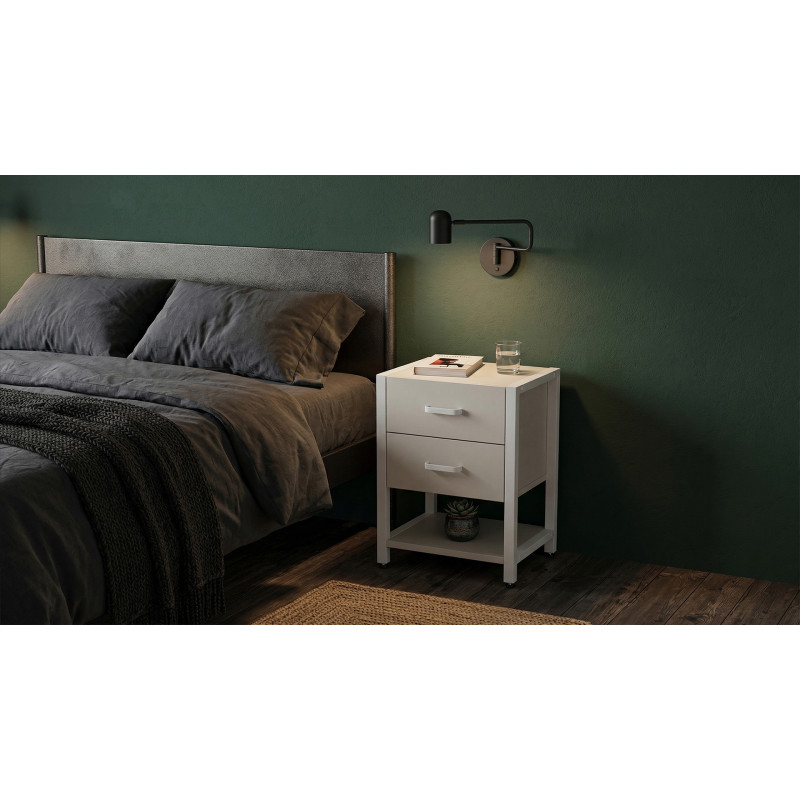 Тумба універсальна Ferrum-decor Вів'єн 2/1 50x41x40 білий ДСП Кашемір 16 мм (FRD-107797)
