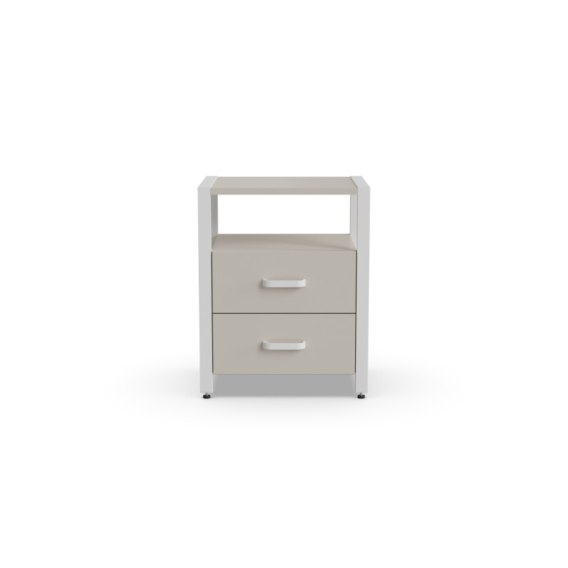 Тумба універсальна Ferrum-decor Вів'єн 2/2 50x41x40 білий ДСП Кашемір 16 мм (FRD-107767)