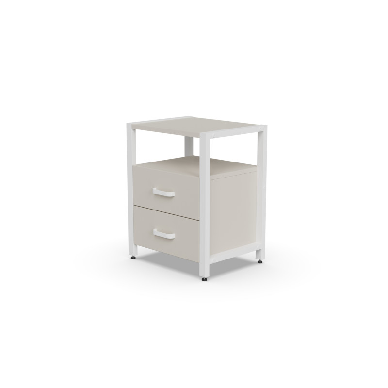 Тумба універсальна Ferrum-decor Вів'єн 2/2 50x41x40 білий ДСП Кашемір 16 мм (FRD-107767)