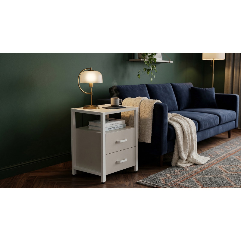Тумба універсальна Ferrum-decor Вів'єн 2/2 50x41x40 білий ДСП Кашемір 16 мм (FRD-107767) - фото 