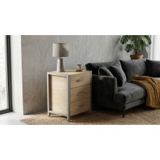 Тумба універсальна Ferrum-decor Вів'єн 3 50x41x40 сірий ДСП Дуб Кремона Торро 16 мм (FRD-107757)