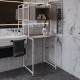 Стеллаж полка Бафрум 404 Ferrum-decor для стиральной машины 178x70,5x60,5 Белый металл ДСП Дуб Кремона Канолло 16 мм (FRD-107608) - фото 5