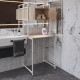 Стеллаж полка Бафрум 404 Ferrum-decor для стиральной машины 178x70,5x60,5 Белый металл ДСП Дуб Сонома 16 мм (FRD-107388) - фото 1