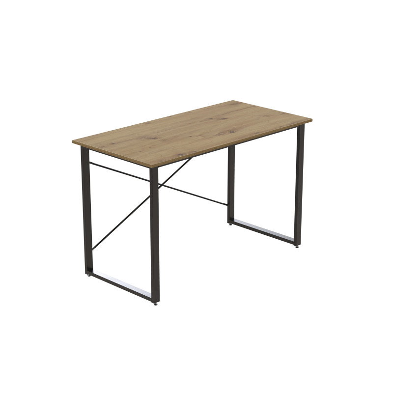 Компьютерный стол Ferrum-decor Дейв 75x120x70 черный ДСП Дуб Артизан 32мм (FRD-107048)