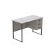 Компьютерный стол Ferrum-decor Гарри 75x120x60 черный ДСП Бетон 32мм (FRD-107308) - фото 5