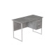 Компьютерный стол Ferrum-decor Гарри 75x140x60 белый ДСП Бетон 16мм (FRD-107298) - фото 5