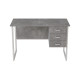 Компьютерный стол Ferrum-decor Гарри 75x140x60 белый ДСП Бетон 16мм (FRD-107298) - фото 4