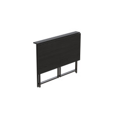 Стол раскладной Морис 900 Ferrum-decor 750x900x600 Черный металл (FRD-107318)