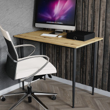 Універсальний стіл Prime Ferrum-decor 750x1400x700 Чорний метал ДСП Дуб Артизан 16 мм (FRD-107678)