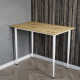 Універсальний стіл Prime Ferrum-decor 750x1200x600 Білий метал ДСП Дуб Артизан 16 мм (FRD-107698) - фото 3