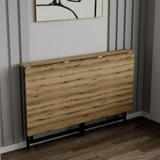 Розкладний стіл Моріс Ferrum-decor 750x900x500 Чорний метал ДСП Дуб Эвок Прибережний 16 мм (FRD-107498)