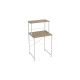 Стеллаж полка Бафрум 402 Ferrum-decor для стиральной машины 133,5x70,5x60,5 Белый металл ДСП Дуб Сонома 16 мм (FRD-107368) - фото 4