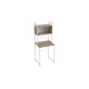 Стеллаж полка Бафрум 403 Ferrum-decor для стиральной машины 178x70,5x60,5 Белый металл ДСП Дуб Сонома 16 мм (FRD-107378) - фото 4