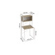 Стеллаж полка Бафрум 403 Ferrum-decor для стиральной машины 178x70,5x60,5 Белый металл ДСП Дуб Сонома 16 мм (FRD-107378) - фото 5