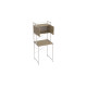 Стеллаж полка Бафрум 404 Ferrum-decor для стиральной машины 178x70,5x60,5 Белый металл ДСП Дуб Сонома 16 мм (FRD-107388) - фото 5