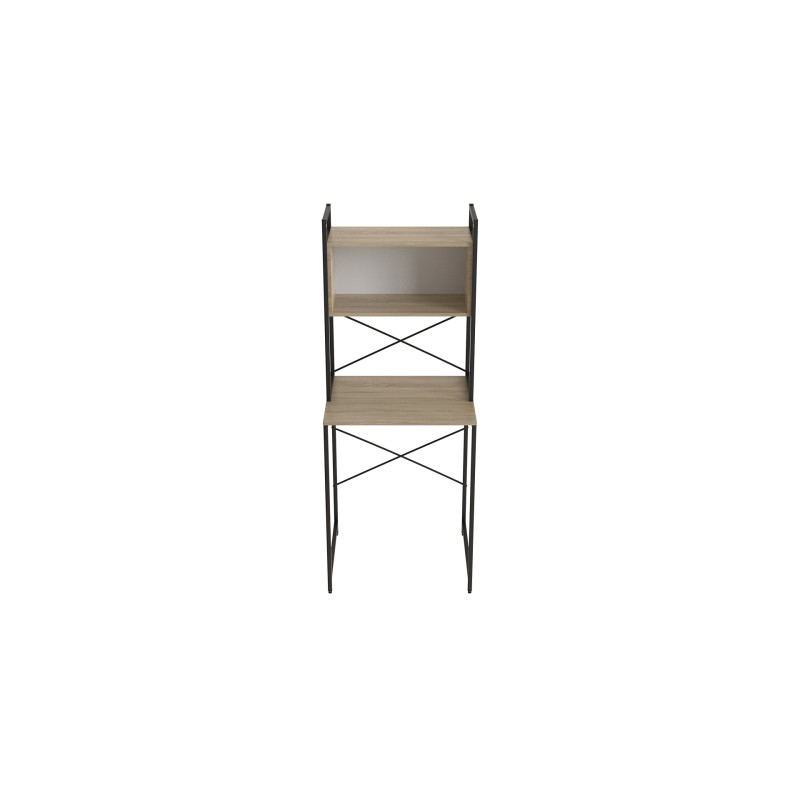 Стеллаж полка Бафрум 403 Ferrum-decor для стиральной машины 178x70,5x60,5 Белый металл ДСП Дуб Сонома 16 мм (FRD-107378)