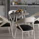 Стол круглый OPTIMA 4 ноги на конус Ferrum-decor 750x670x670 Белый металл ДСП Дуб Кремона Канолло 16 мм (FRD-107568) - фото 3