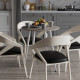 Стол круглый OPTIMA 4 ноги на конус Ferrum-decor 750x670x670 Белый металл ДСП Дуб Кремона Канолло 16 мм (FRD-107568) - фото 2