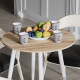 Стол круглый OPTIMA 4 ноги на конус Ferrum-decor 750x670x670 Белый металл ДСП Дуб Сан-Марино 16 мм (FRD-107458) - фото 2