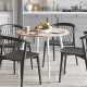 Стол круглый OPTIMA 5 ноги на конус Ferrum-decor 750x900x900 Белый металл ДСП Дуб Сан-Марино 16 мм (FRD-107488) - фото 1