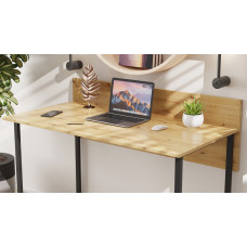 Компьютерный стол Ferrum-decor Скай 76x140x70 черный ДСП Дуб Артизан 32мм (FRD-106998)
