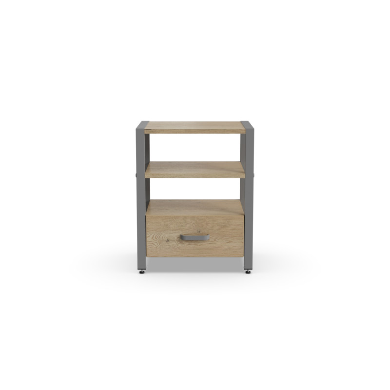 Тумба універсальна Ferrum-decor Вів'єн 1/1 50x41x40 сірий ДСП Дуб Кремона Торро 16 мм (FRD-107818)
