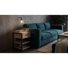 Тумба універсальна Ferrum-decor Вів'єн 1/2 50x41x40 чорний ДСП Дуб Кремона Торро 16 мм (FRD-107778)